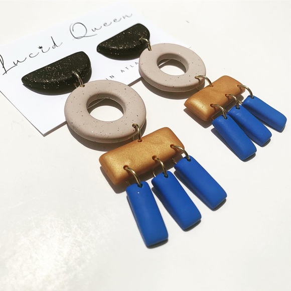 Color Block earrings - Picture 2 of 3